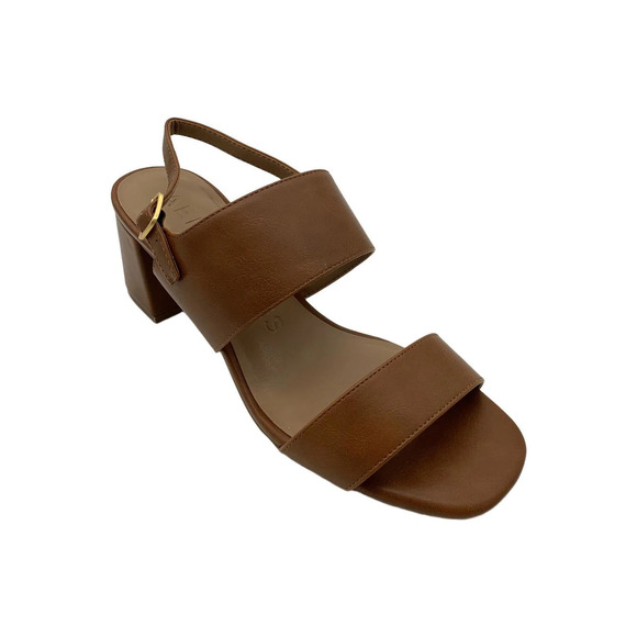 Aerosoles Shoes - Aerosoles Women's Emmex Stacked Heel Sandals Dark Tan - Medium